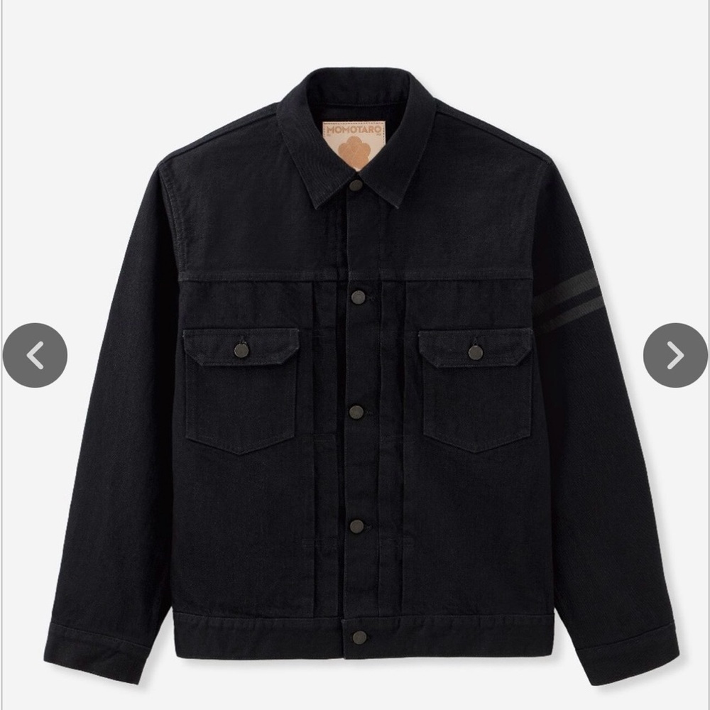 Momotaro Black Denim Shirt Jacket